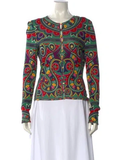 Pre-owned John Galliano Vintage 2002 Sweatshirt In Green