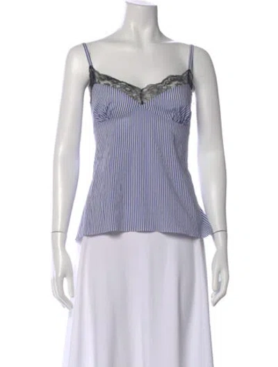 Pre-owned John Galliano Vintage 2002 Top In Blue