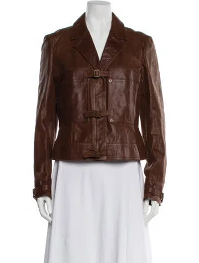 Pre-owned John Galliano Vintage 2003 Jacket In Brown