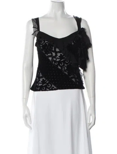 Pre-owned John Galliano Vintage 2003 Top In Black