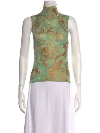 Pre-owned John Galliano Vintage 2003 Top In Green
