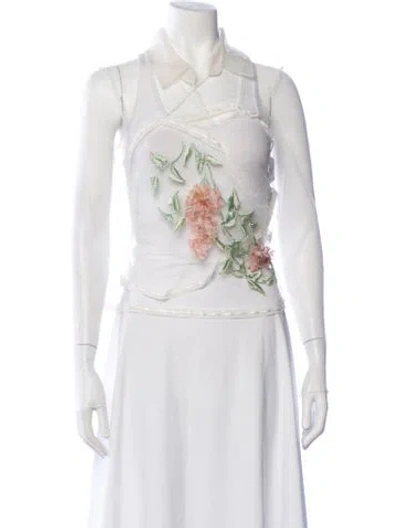 Pre-owned John Galliano Vintage 2004 Top In White