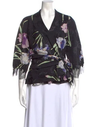 Pre-owned John Galliano Vintage 2005 Blouse In Black