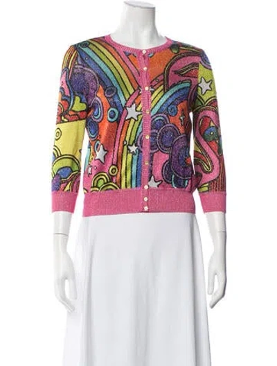 Pre-owned John Galliano Vintage 2005 Sweater In Pink/yellow