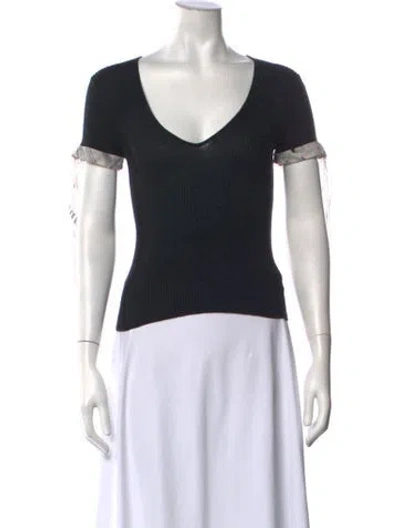 Pre-owned John Galliano Vintage 2005 Top In Black/white