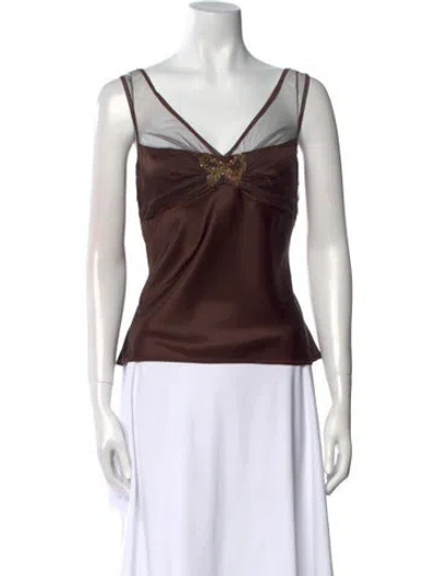 Pre-owned John Galliano Vintage 2005 Top In Brown