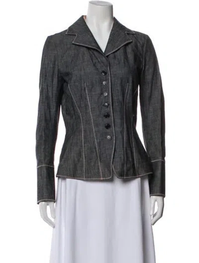 Pre-owned John Galliano Vintage 2006 Blazer In Blue