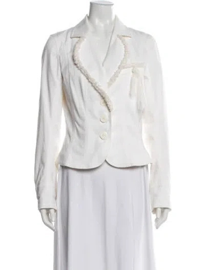 Pre-owned John Galliano Vintage 2006 Blazer In White