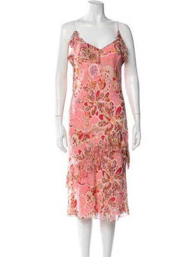 Pre-owned John Galliano Vintage 2006 Mini Dress In Pink