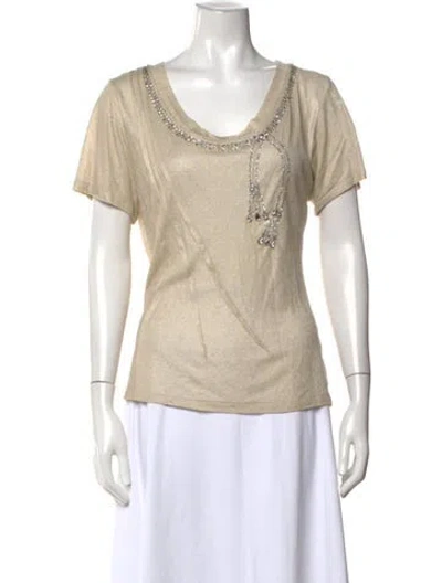 Pre-owned John Galliano Vintage 2007 Top In Neutrals