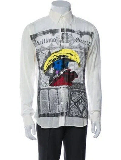 Pre-owned John Galliano Vintage 2009 Shirt In White