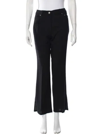 Pre-owned John Galliano Vintage Flared Pants In Black