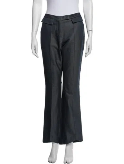 Pre-owned John Galliano Vintage Flared Pants In Blue