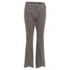 John Galliano Vintage Grey Taupe Wool Cashmere Blend Flare Suit Pants Fr40 L In Gray