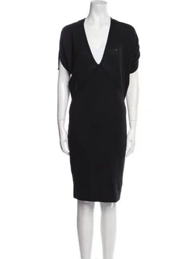 Pre-owned John Galliano Vintage Knee-length Dress In Black