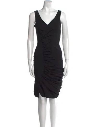 Pre-owned John Galliano Vintage Knee-length Dress In Black