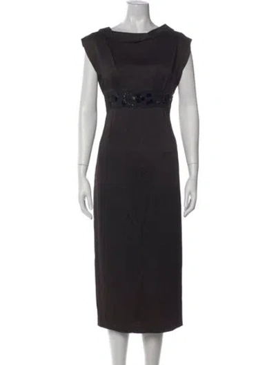 Pre-owned John Galliano Vintage Knee-length Dress In Black
