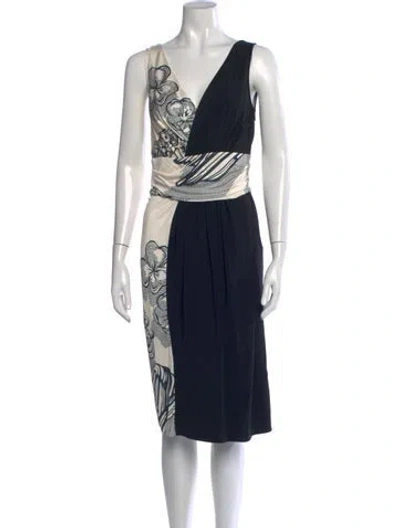 Pre-owned John Galliano Vintage Knee-length Dress In Black