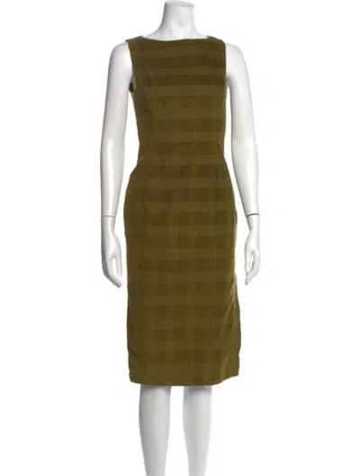 Pre-owned John Galliano Vintage Knee-length Dress In Green