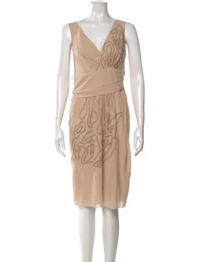 Pre-owned John Galliano Vintage Knee-length Dress In Pink