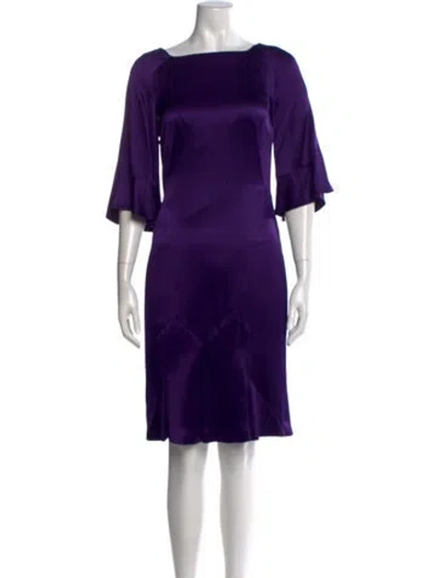 Pre-owned John Galliano Vintage Knee-length Dress In Purple