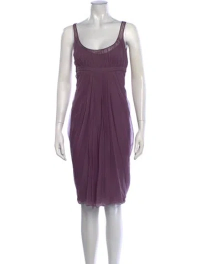 Pre-owned John Galliano Vintage Knee-length Dress In Purple