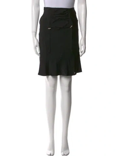 Pre-owned John Galliano Vintage Knee-length Skirt In Black