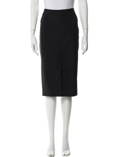 Pre-owned John Galliano Vintage Knee-length Skirt In Black