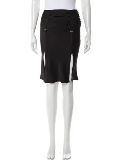 Pre-owned John Galliano Vintage Knee-length Skirt In Black
