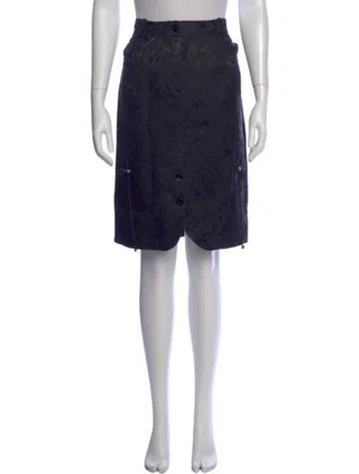 Pre-owned John Galliano Vintage Knee-length Skirt In Blue