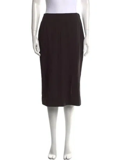 Pre-owned John Galliano Vintage Knee-length Skirt In Brown