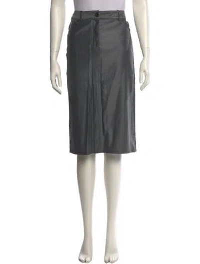 Pre-owned John Galliano Vintage Knee-length Skirt In Gray