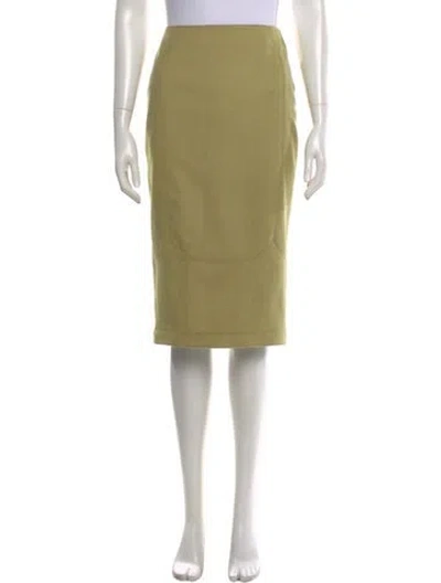Pre-owned John Galliano Vintage Knee-length Skirt In Green
