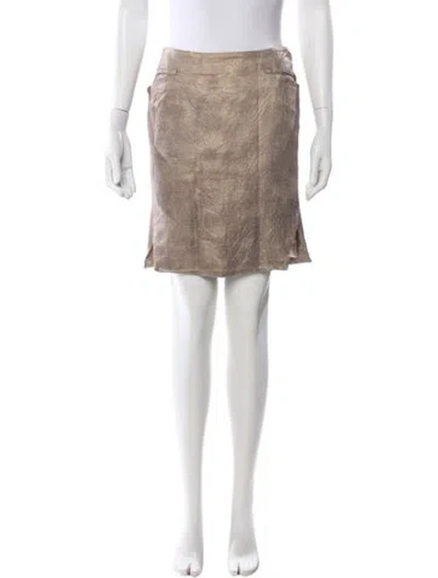 Pre-owned John Galliano Vintage Knee-length Skirt In Neutral