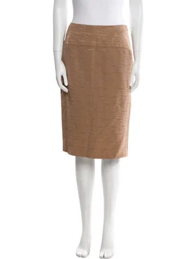 Pre-owned John Galliano Vintage Knee-length Skirt In Neutral