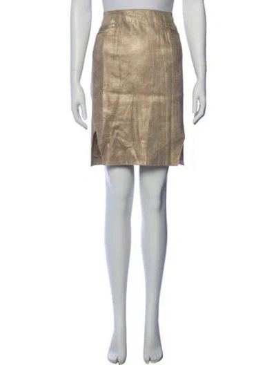 Pre-owned John Galliano Vintage Knee-length Skirt In Neutral