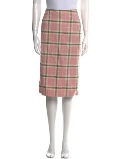 Pre-owned John Galliano Vintage Knee-length Skirt In Pink