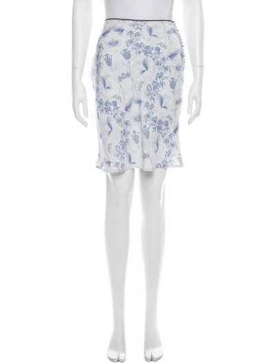 Pre-owned John Galliano Vintage Knee-length Skirt In White