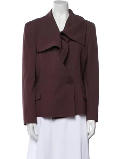 Pre-owned John Galliano Vintage Late 1980's - Early 1990's Jacket In Burgundy