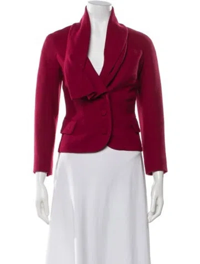 Pre-owned John Galliano Vintage Late 2000's - Early 2010's Evening Jacket In Burgundy