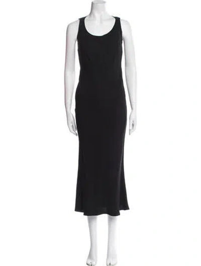 Pre-owned John Galliano Vintage Long Dress In Black