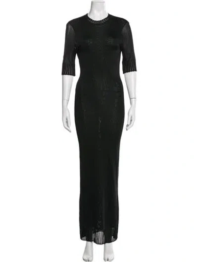 Pre-owned John Galliano Vintage Long Dress In Black