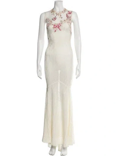 Pre-owned John Galliano Vintage Long Dress In Multi