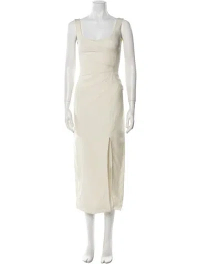 Pre-owned John Galliano Vintage Long Dress In Neutral