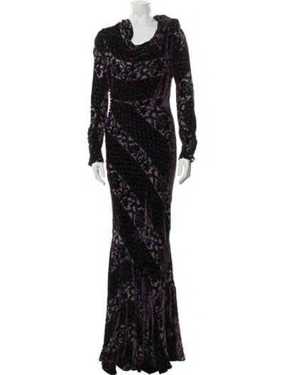Pre-owned John Galliano Vintage Long Dress In Purple
