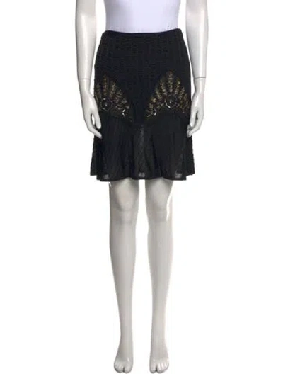 Pre-owned John Galliano Vintage Long Skirt In Black