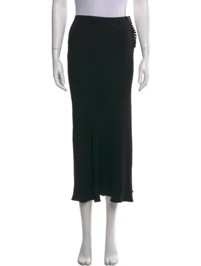 Pre-owned John Galliano Vintage Long Skirt In Black