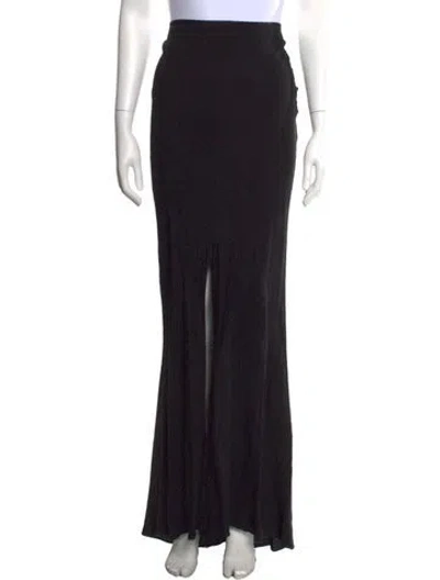 Pre-owned John Galliano Vintage Long Skirt In Black