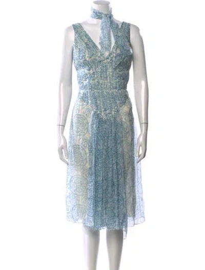 Pre-owned John Galliano Vintage Midi Length Dress