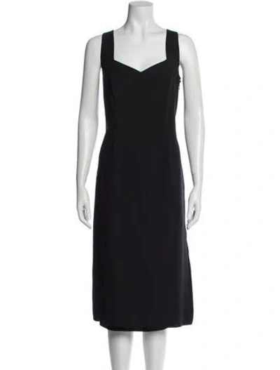 Pre-owned John Galliano Vintage Midi Length Dress In Black
